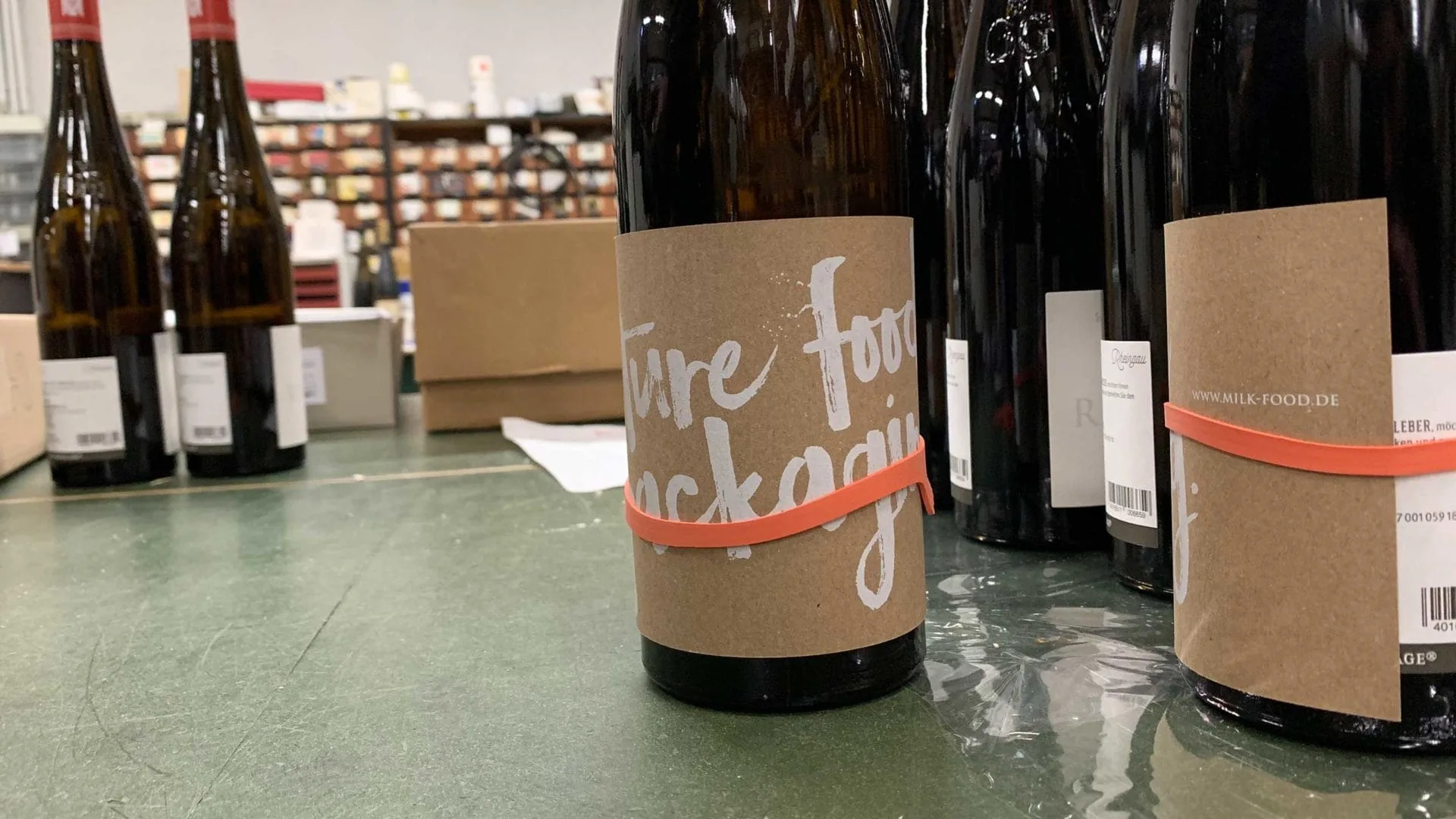 Etikettdesign für unseren neuen Wein