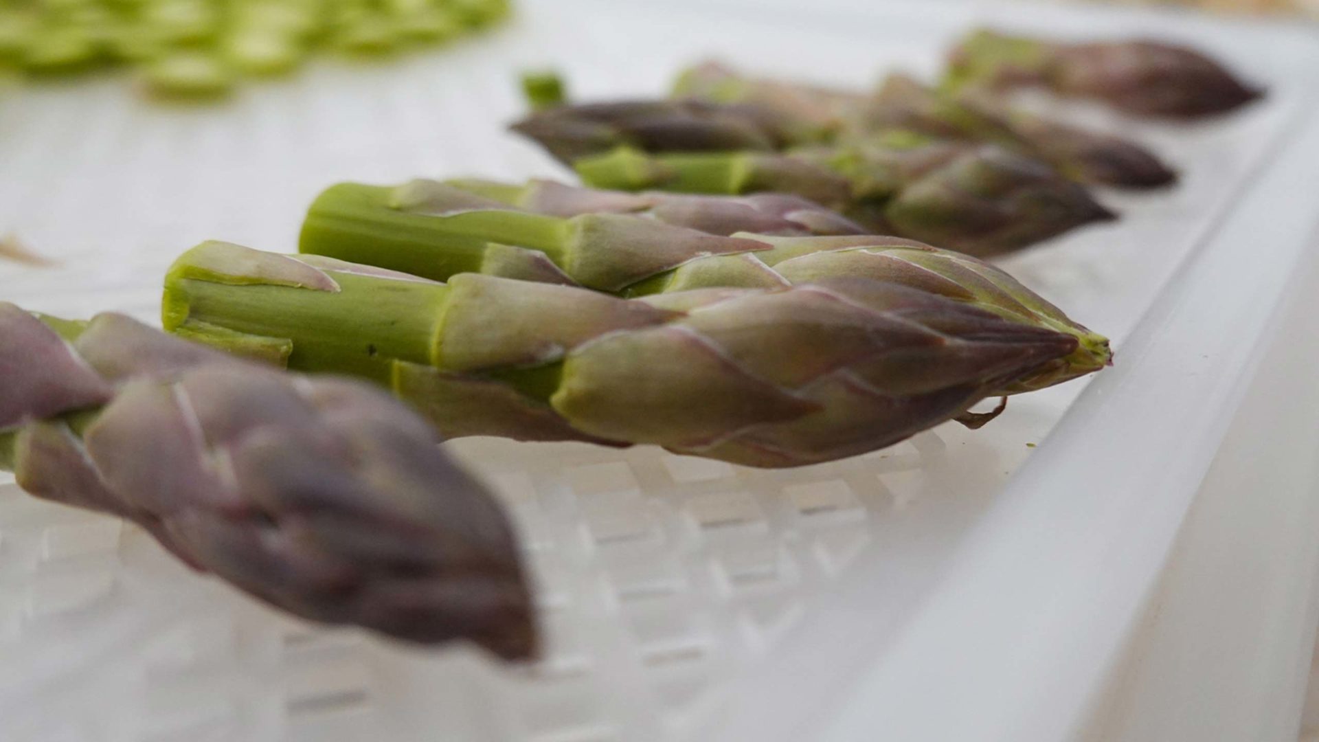 Gemüse Müsli - Grüner Spargel ist eine weitere Zutat unserer Flakes.