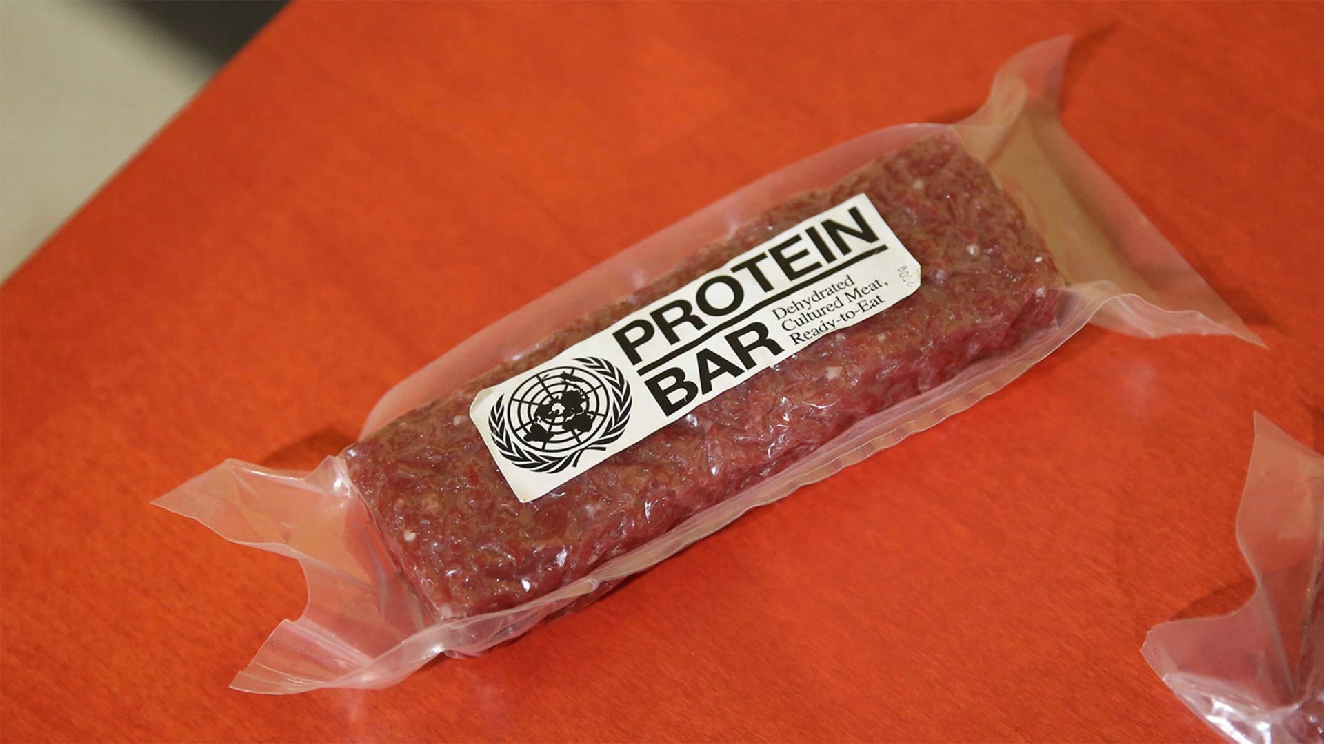 Fleisch der Zukunft - Proteinriegel aus gezüchtetem Fleisch