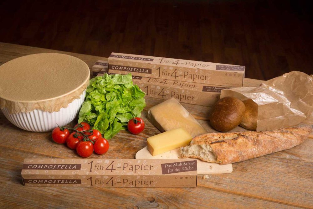 Nachhaltige Lebensmittelverpackungen Naturpapier Compostella