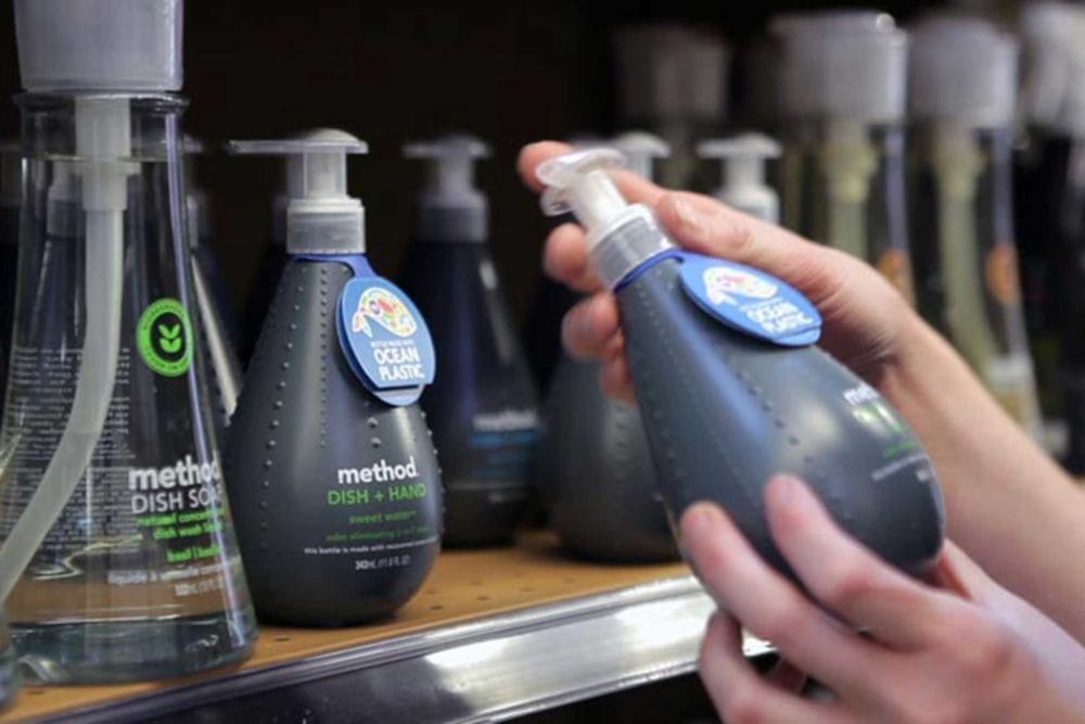 MILK MaterialLab Ocean Plastik Soap Bottle Method