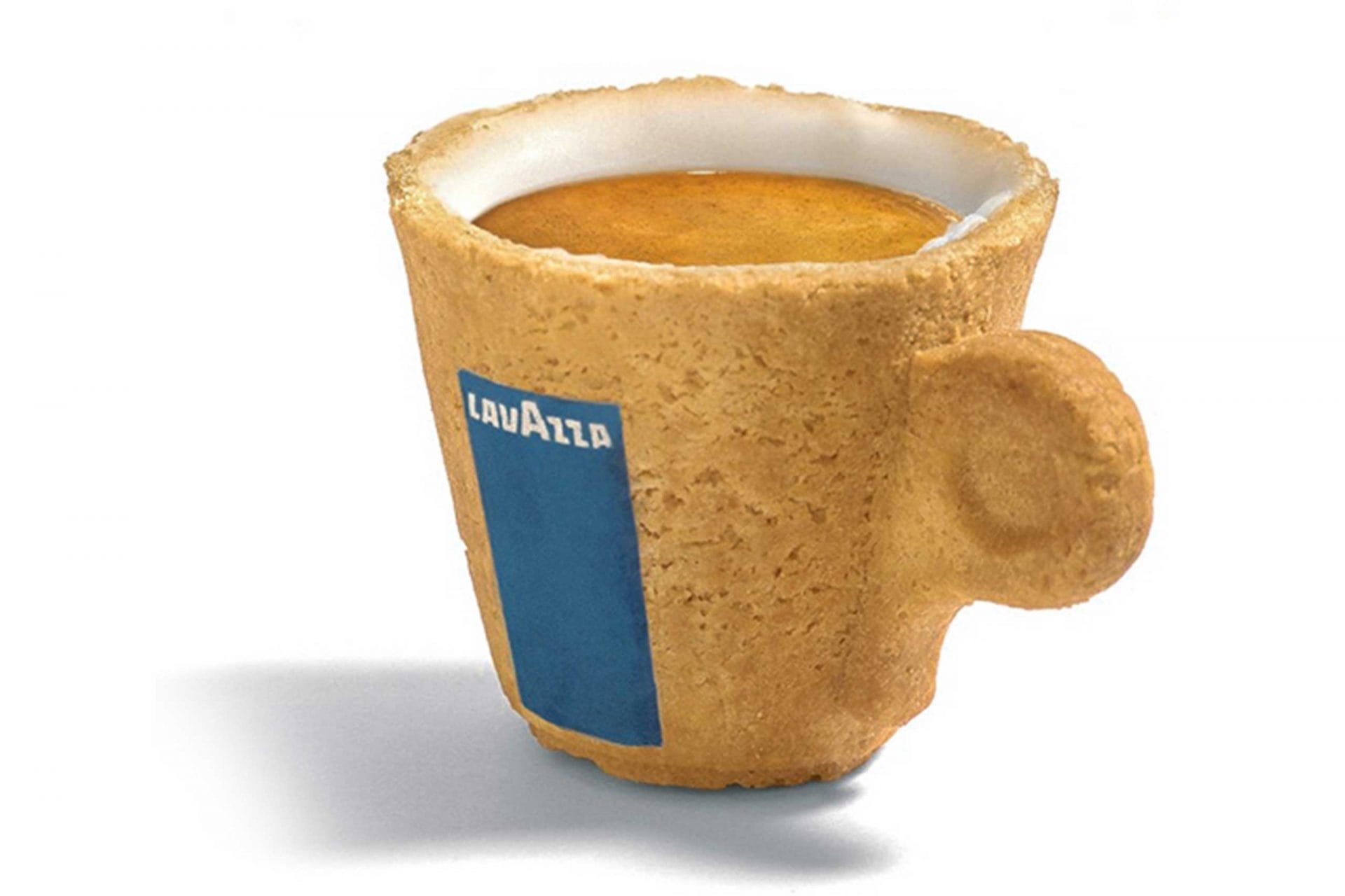 MILK. Material LAB LAVAZZA Cookie Cup / Kaffeetasse aus Keksteig