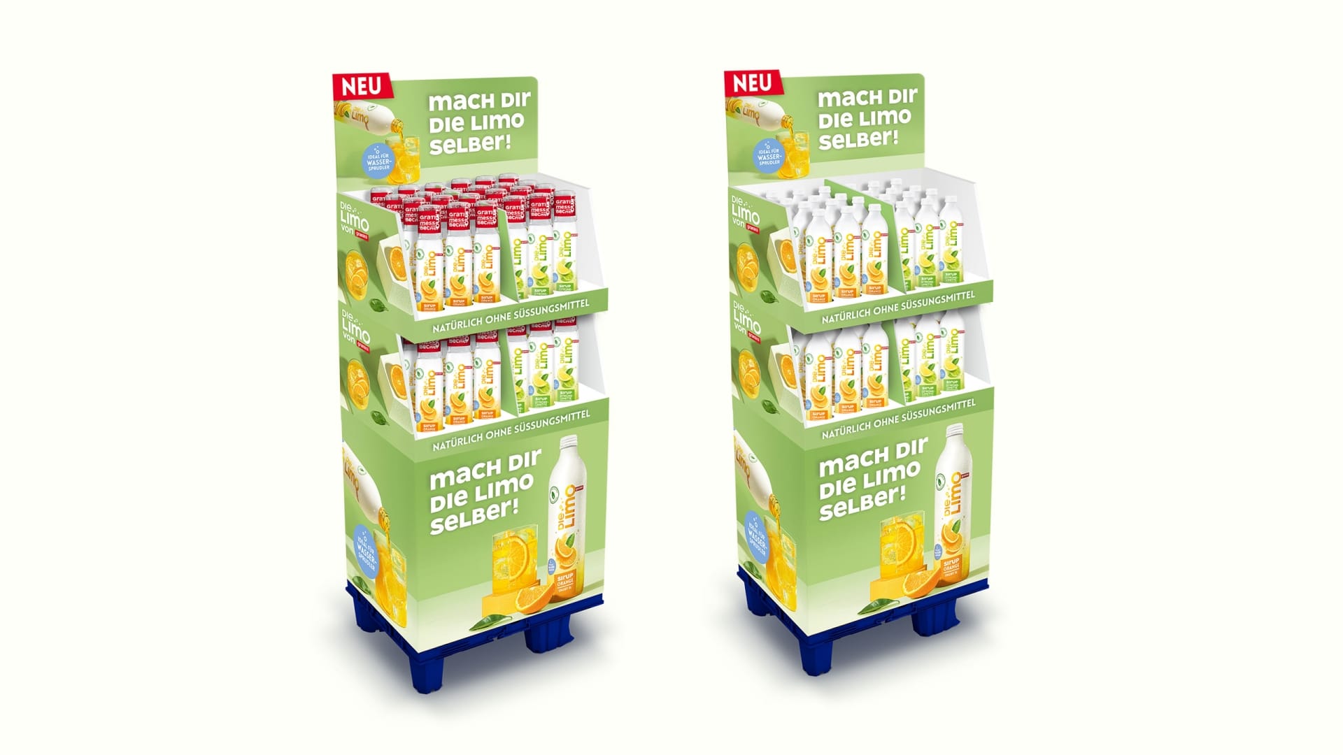 die limo Sirup Display