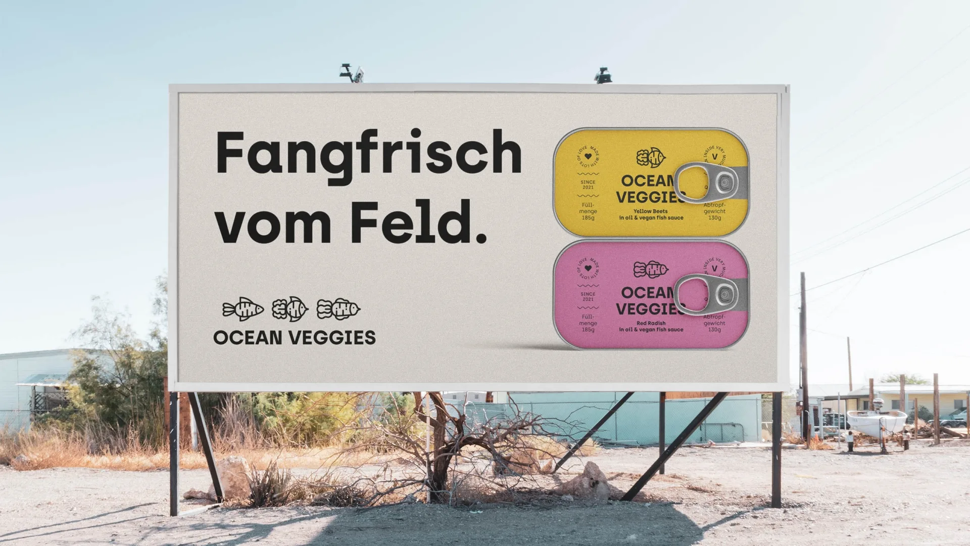 Ocean Veggies on a billboard