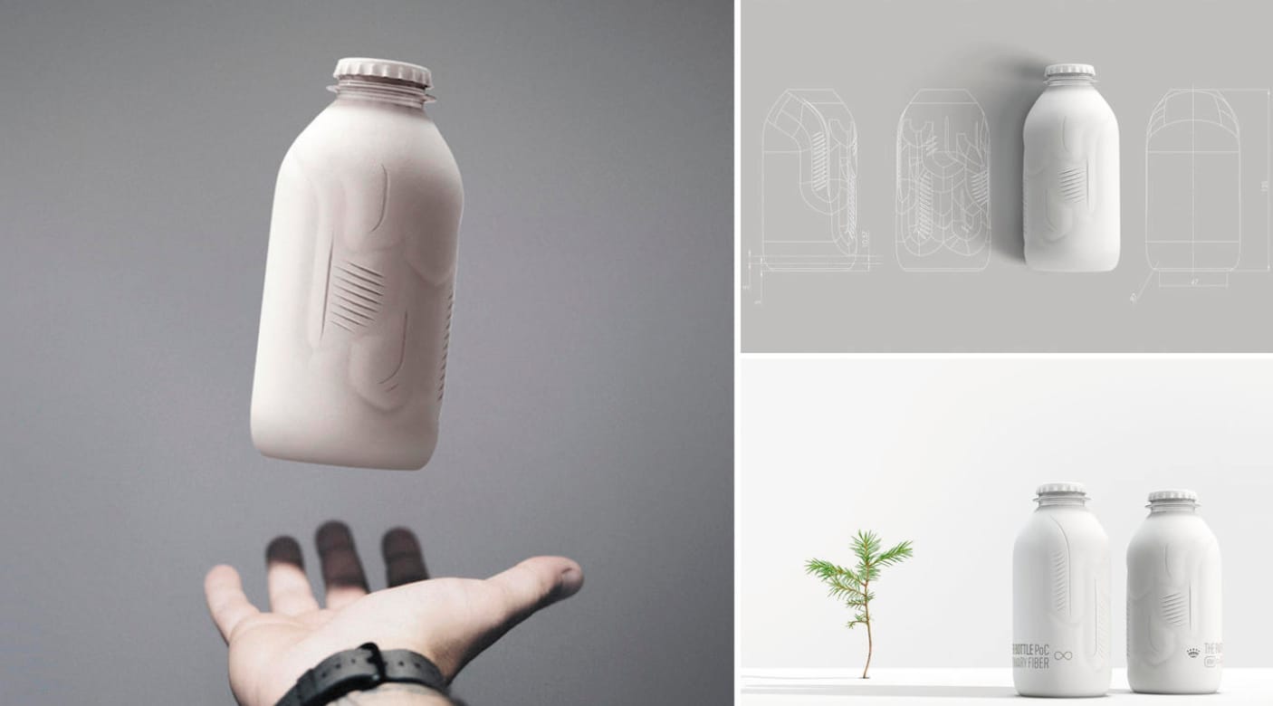 Paper Bottle: Getränkeflasche aus recyceltem Papier