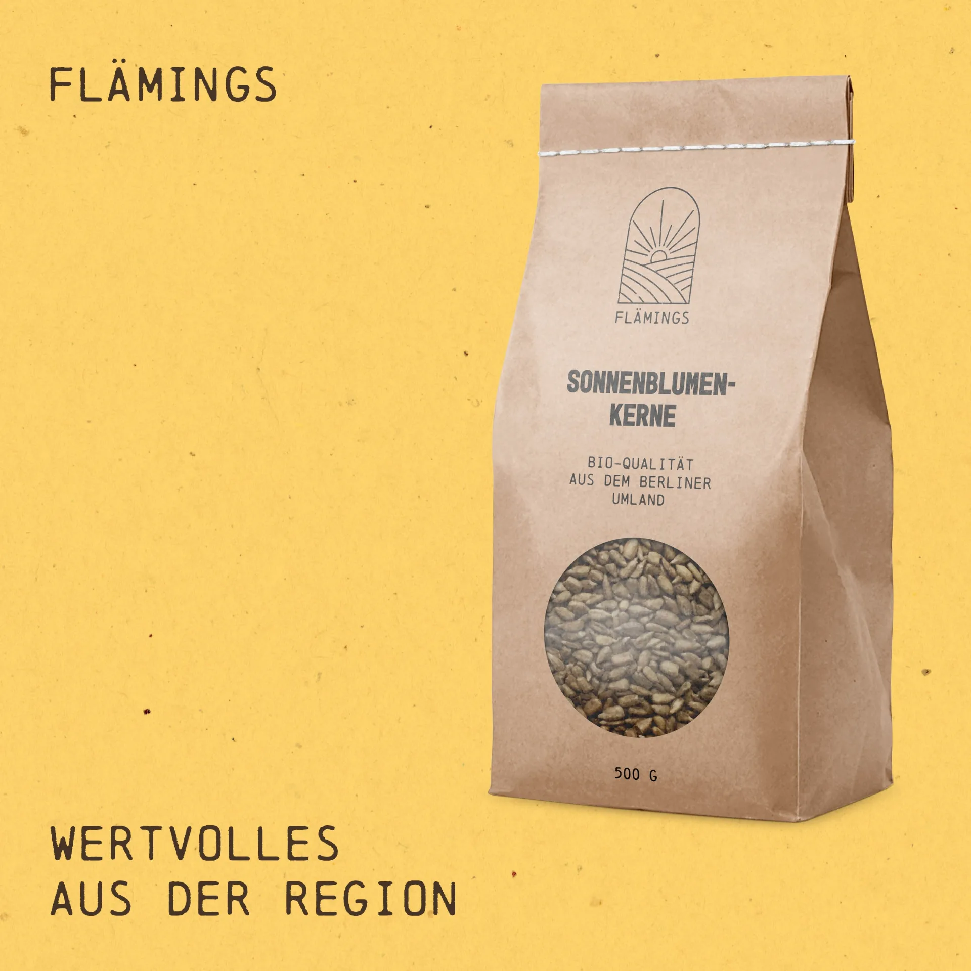 Flämings Bio-Sonnenblumenkerne - ein Zukunftsbild für die Marke aus der Region Brandenburg und Berlin