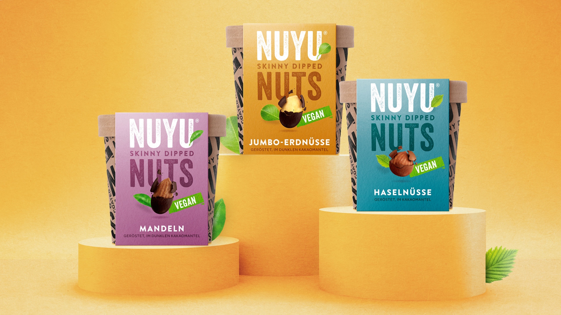 Nuyu Nuts - knackige Nüsse mit Schokoladenüberzug