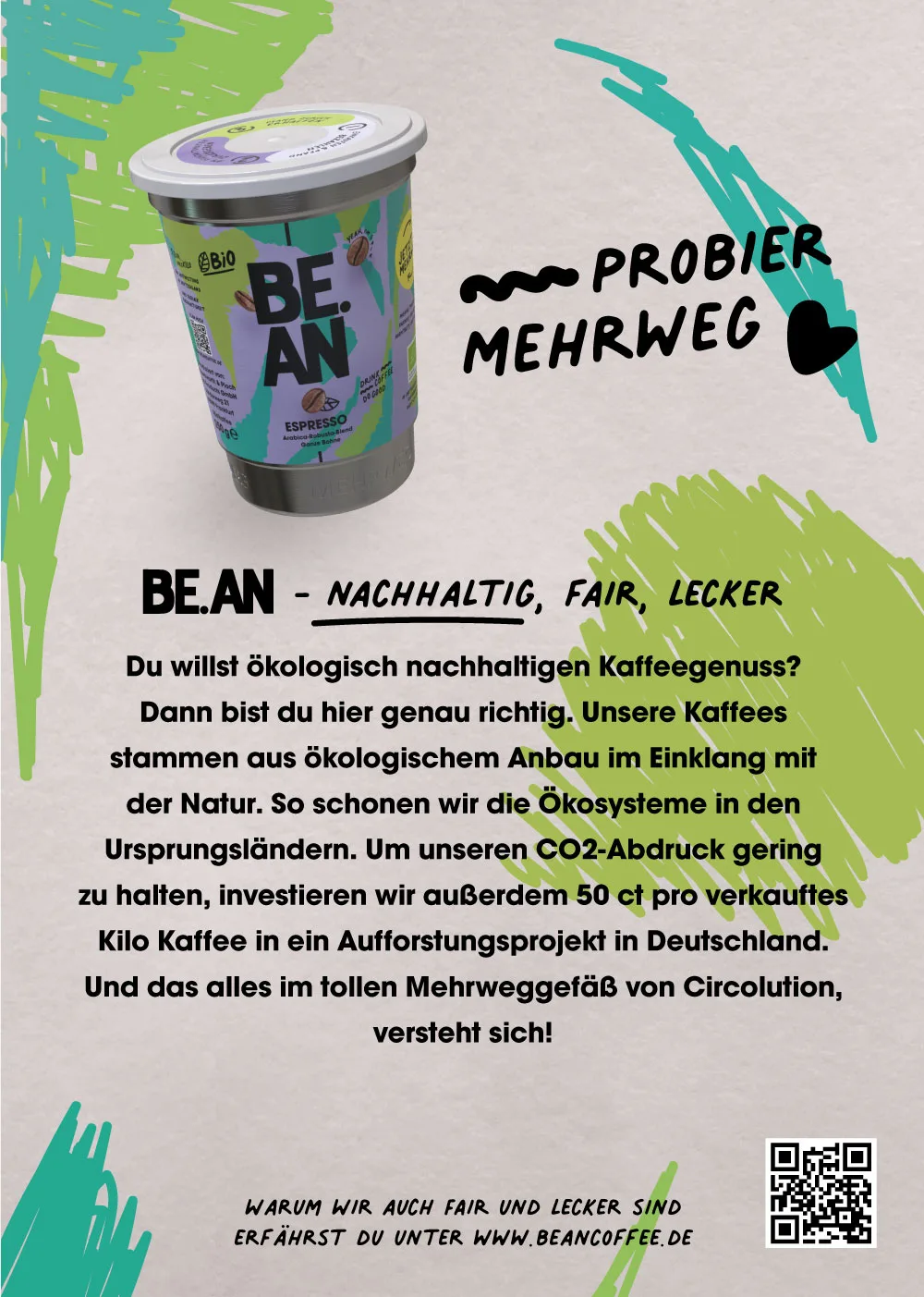 Kaffeegenuss BE.AN Flyer