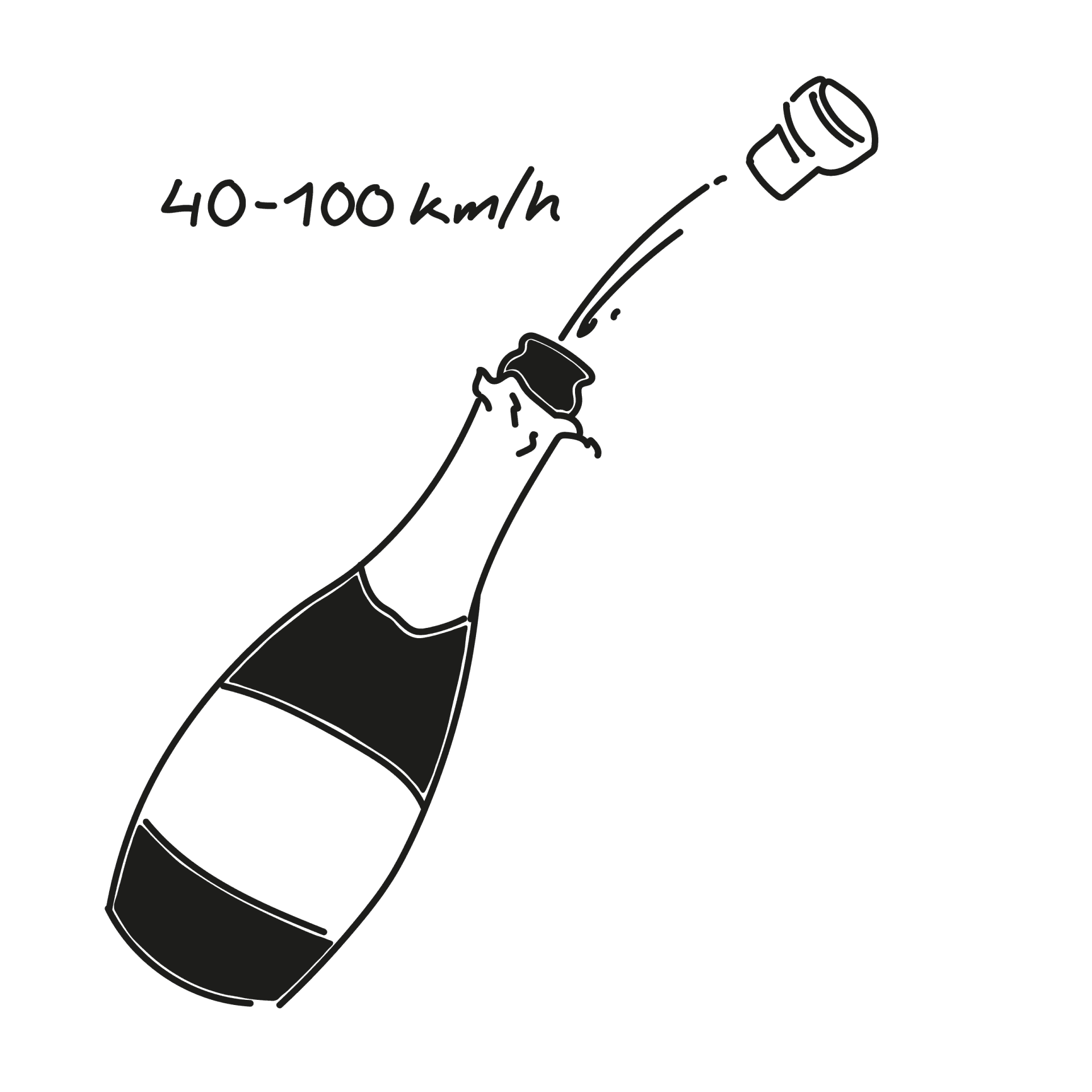 Short Fact Illustration Champagne cork