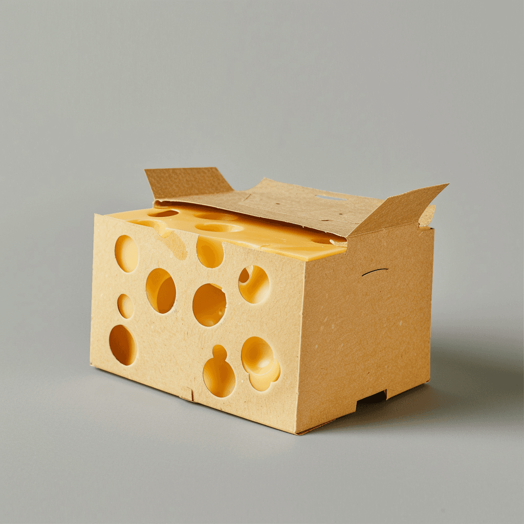 Konzeptkunst für Verpackungen (Käse)