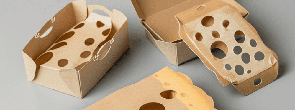 Konzeptkunst für Verpackungen (Käse)