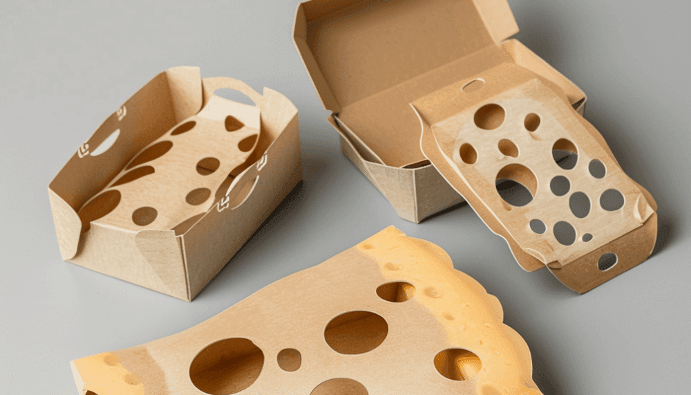 Konzeptkunst für Verpackungen (Käse)
