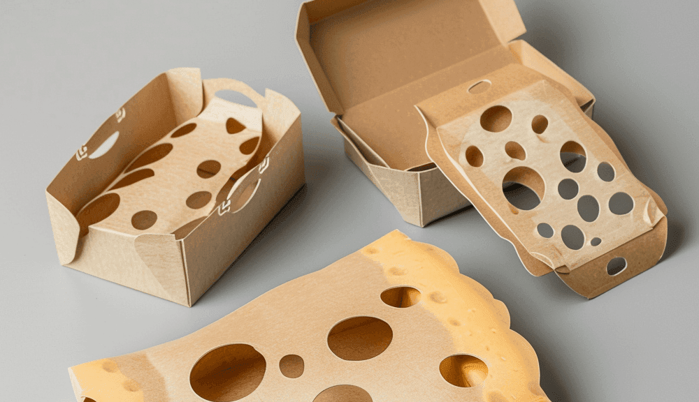Konzeptkunst für Verpackungen (Käse)