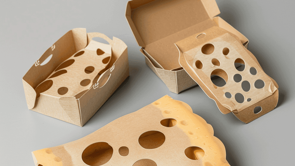Konzeptkunst für Verpackungen (Käse)